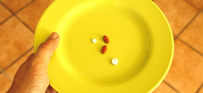 pills on a plate